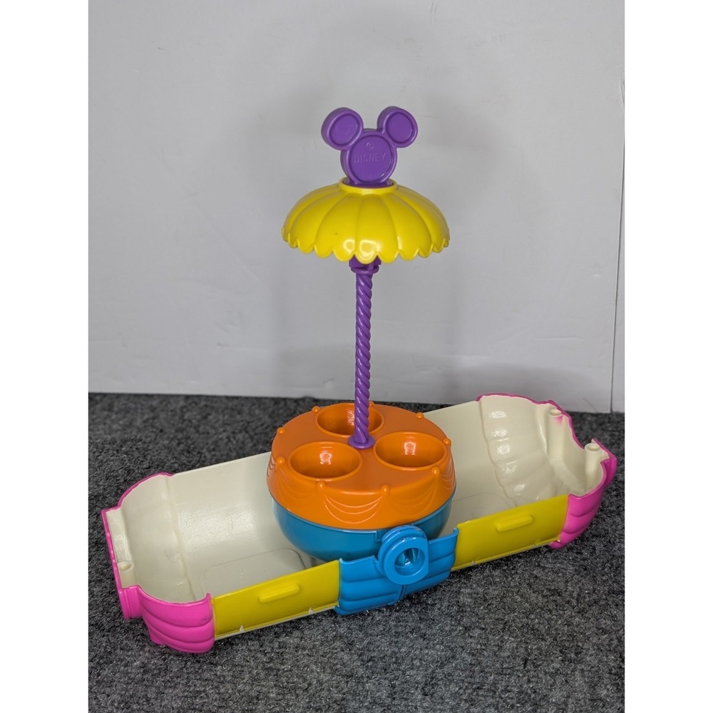 Vintage 1990's Mickeytown Playground Turning Carousel Toy Plastic